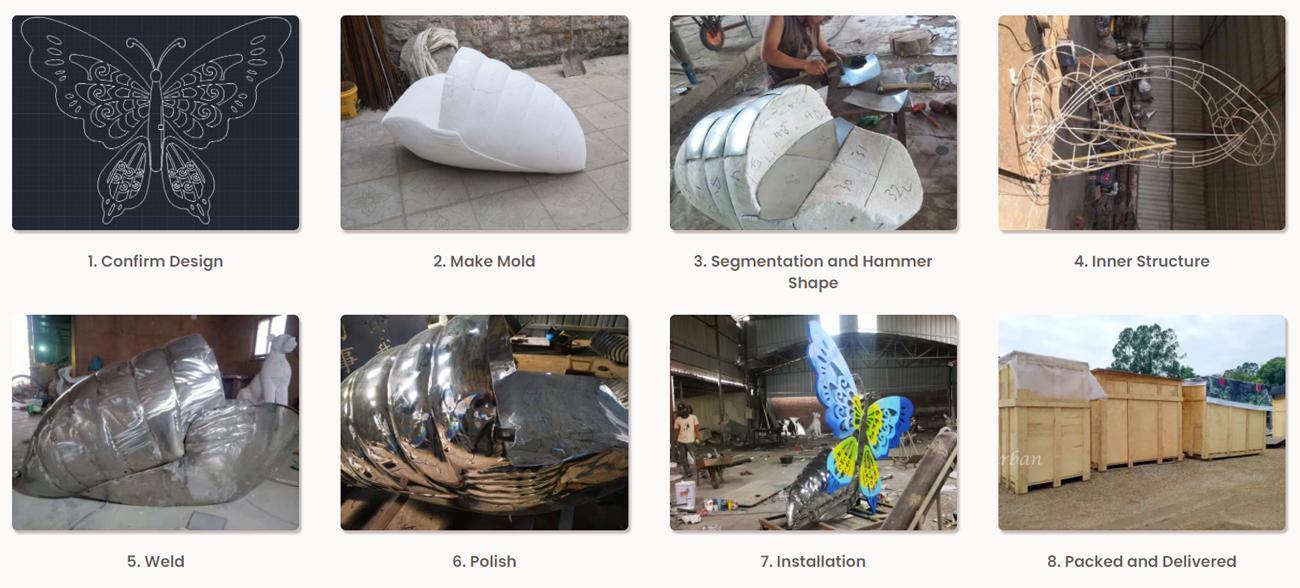 the-process-of-stainless-steel-sculpture process of stainless steel sculpture