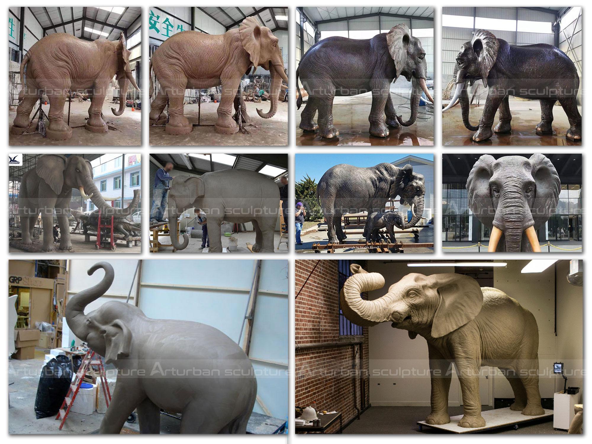 project cases of elephant statue
