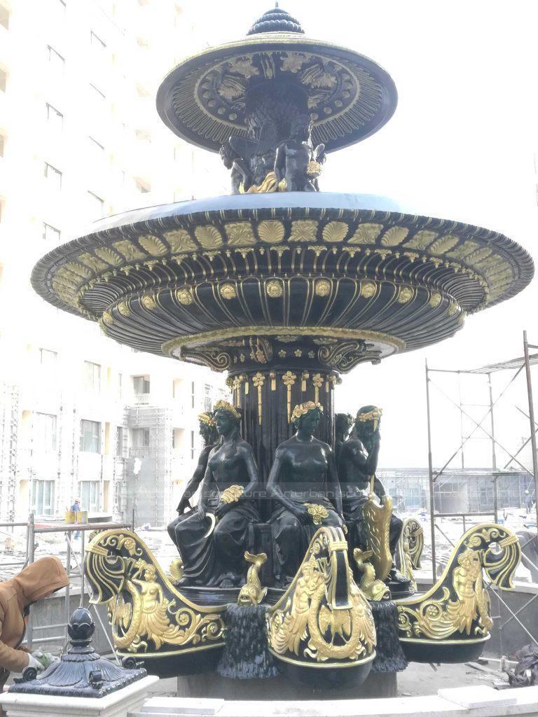 bronze fountain