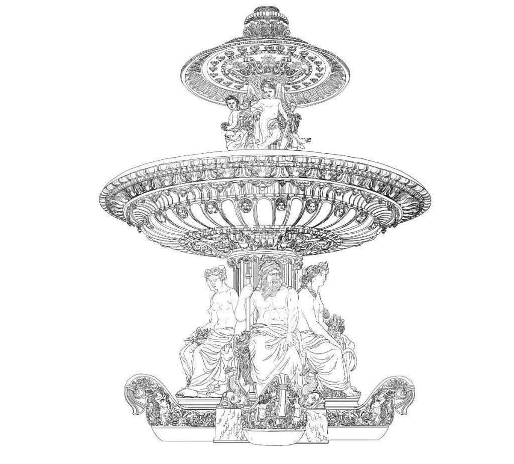 fountain drawing