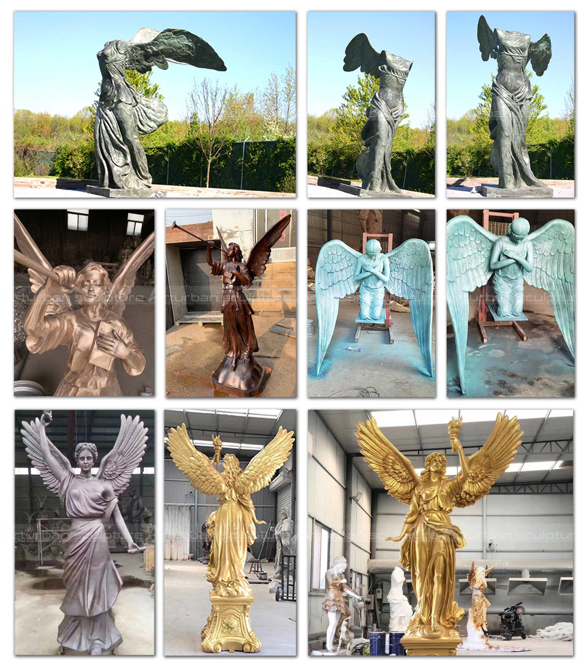 project cases of angel statue