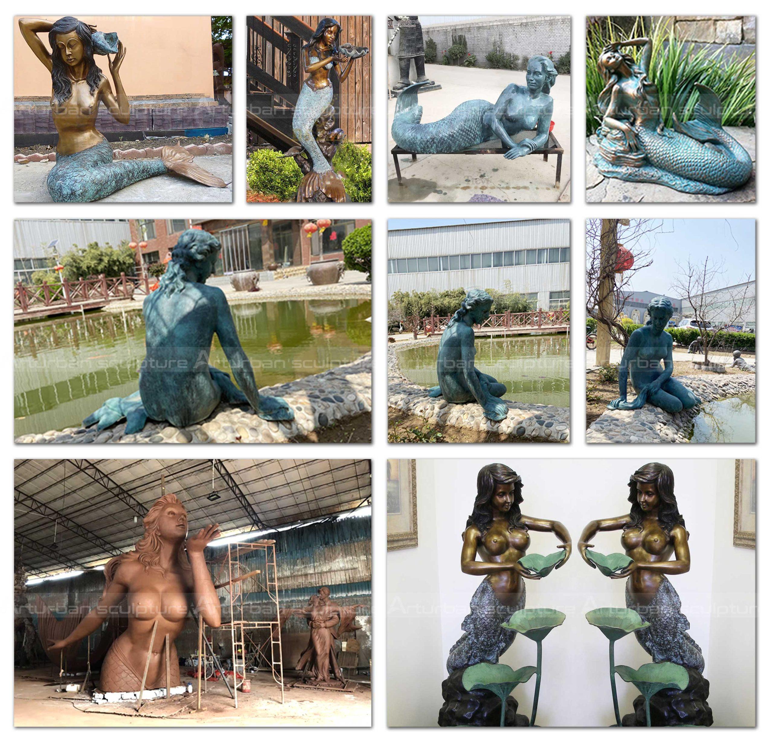 large mermaid sculpture