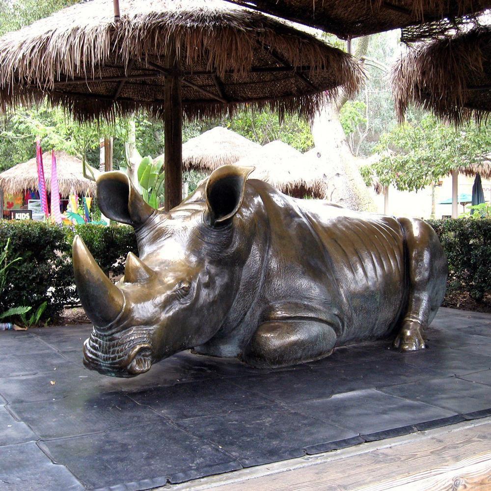 Life Size Rhino Statue