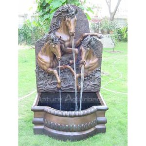 bronze horse fountain