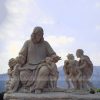 Sitting Jesus statue
