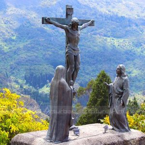 Jesus cross statue
