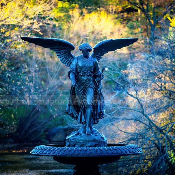 bronze angel statue