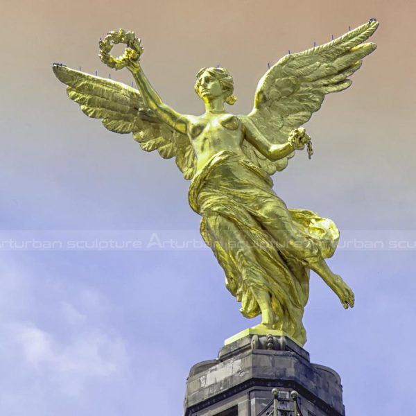 gold angel statue