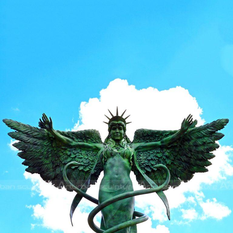 grandi statue da giardino di angeli