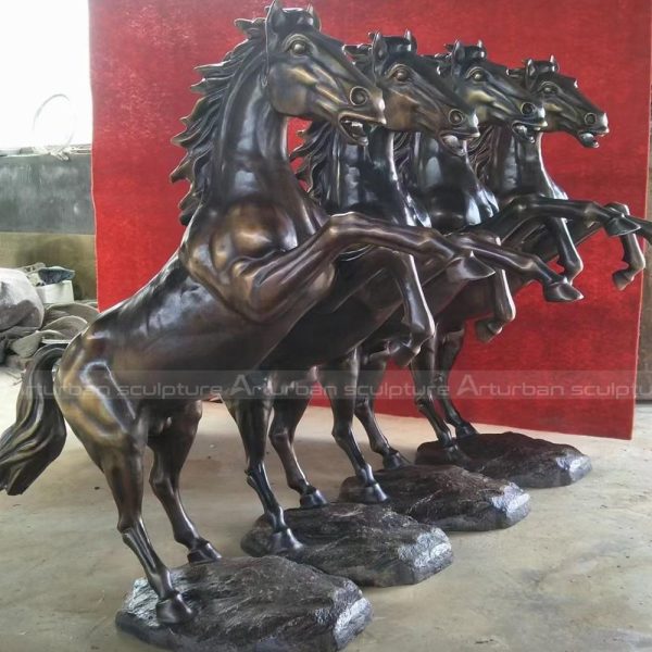 running horse statue