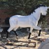 large white horse statue