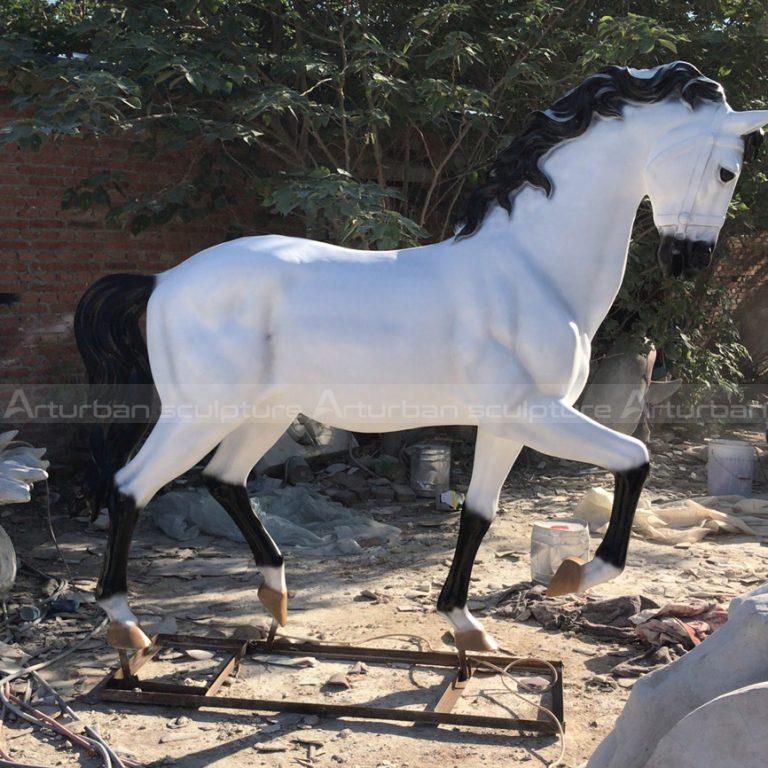 Large White Horse Statue