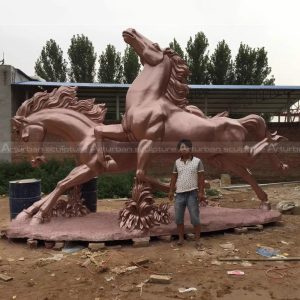 galloping horse statue