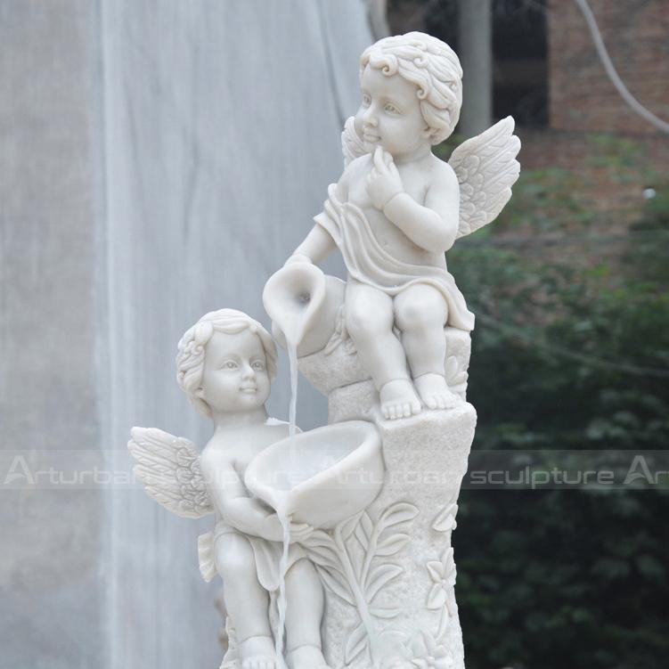 marble cherub fountains for outdoor