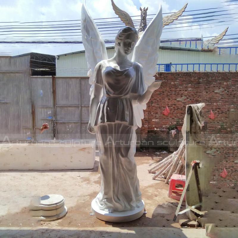 white angel statues for garden