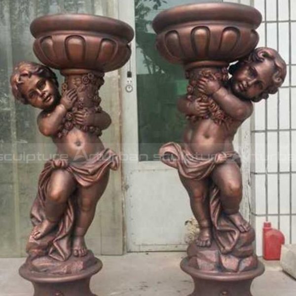 cherub flower pots