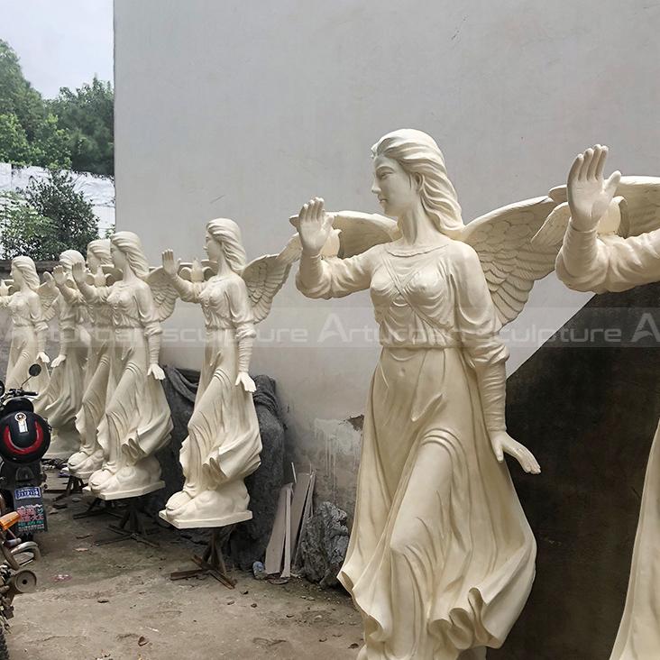 white angel statue