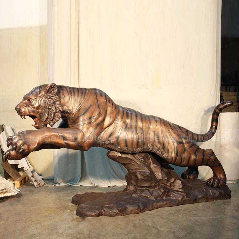 brass tiger statue