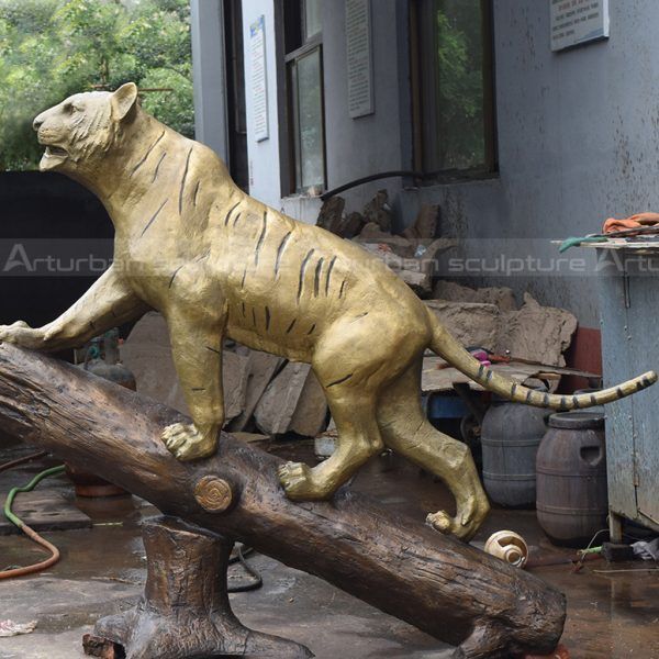 bronze tiger statue