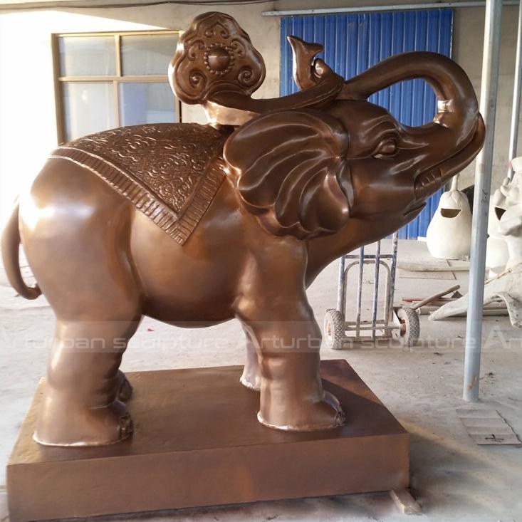 large outdoor elephant statues