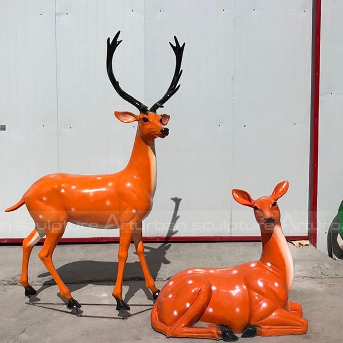 deer family statue