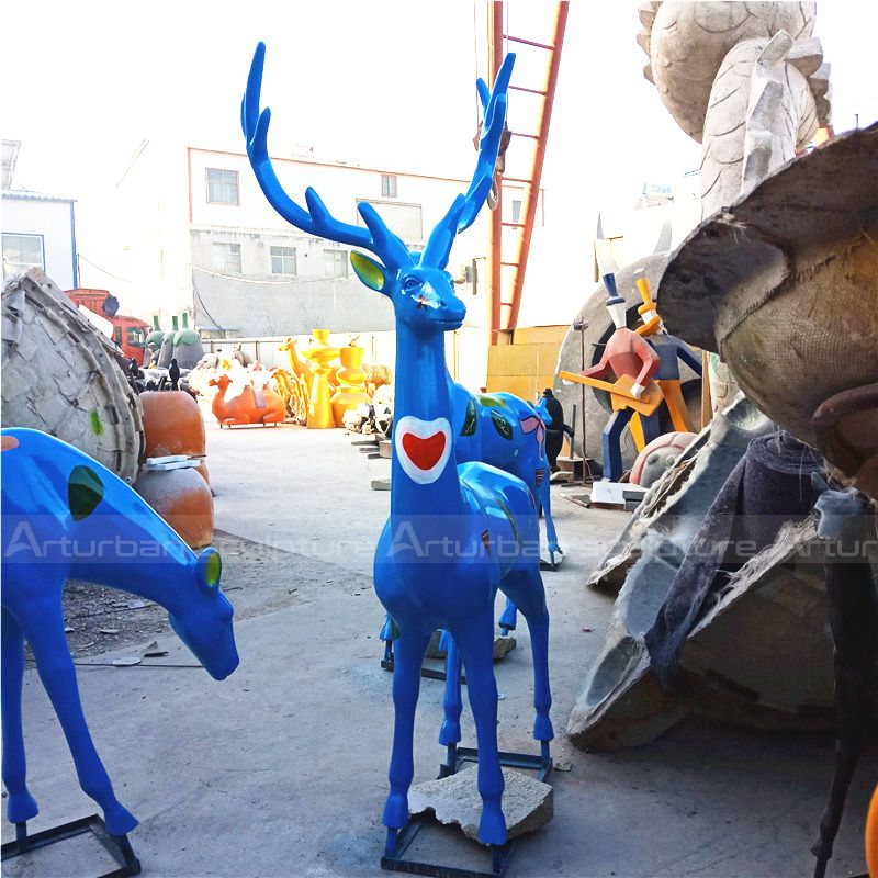 life size resin deer statues