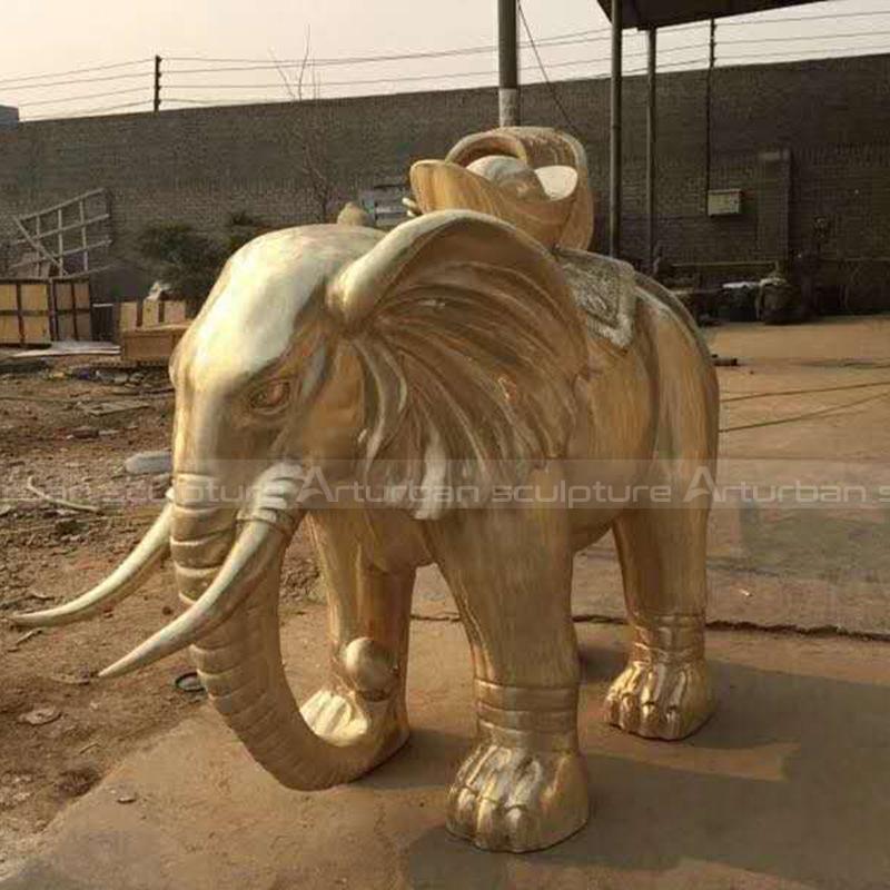 brass elephant statue