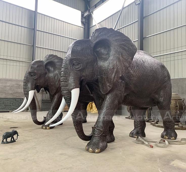 outdoor elephant statues