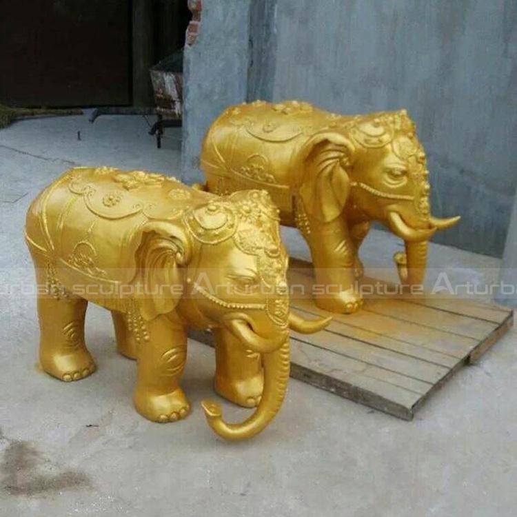 golden elephant figurine