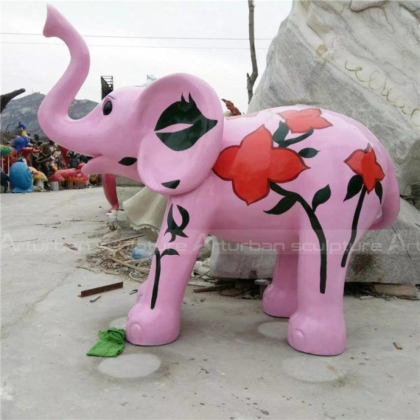 painted elephant figurines