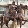 warrior on horse statue