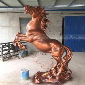 vintage bronze horse statue