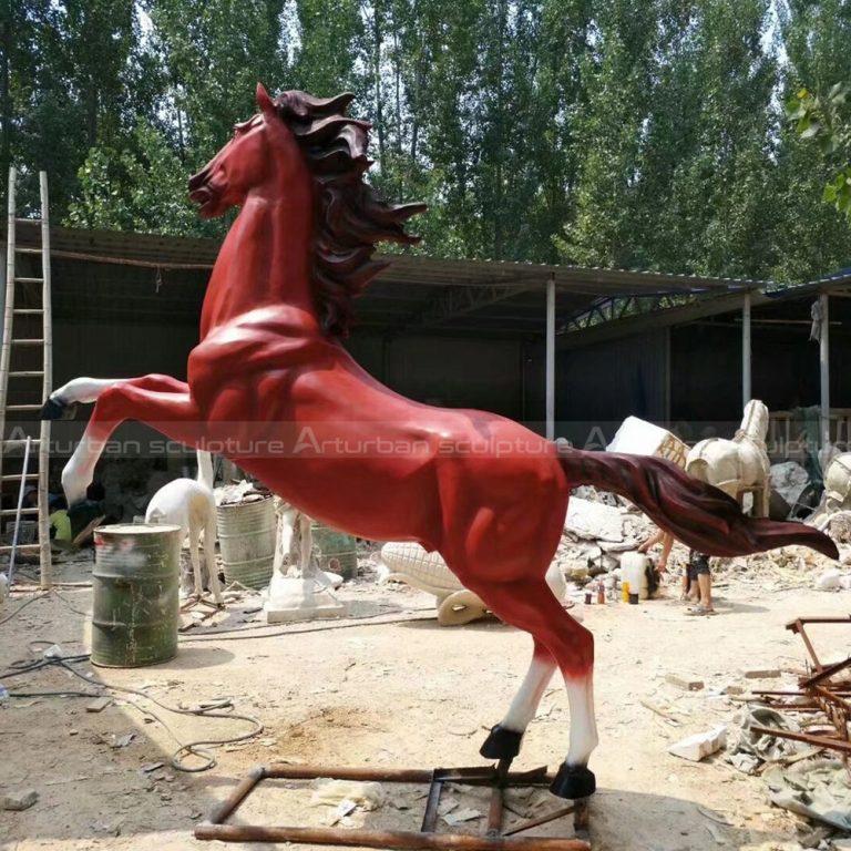 Life Size Horse Statue Fiberglass