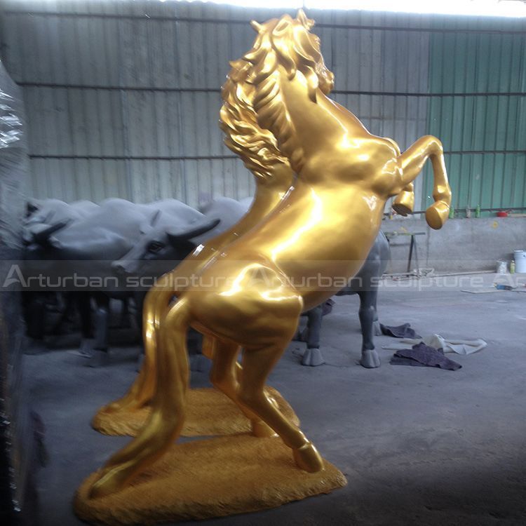 gold horse statue for sale