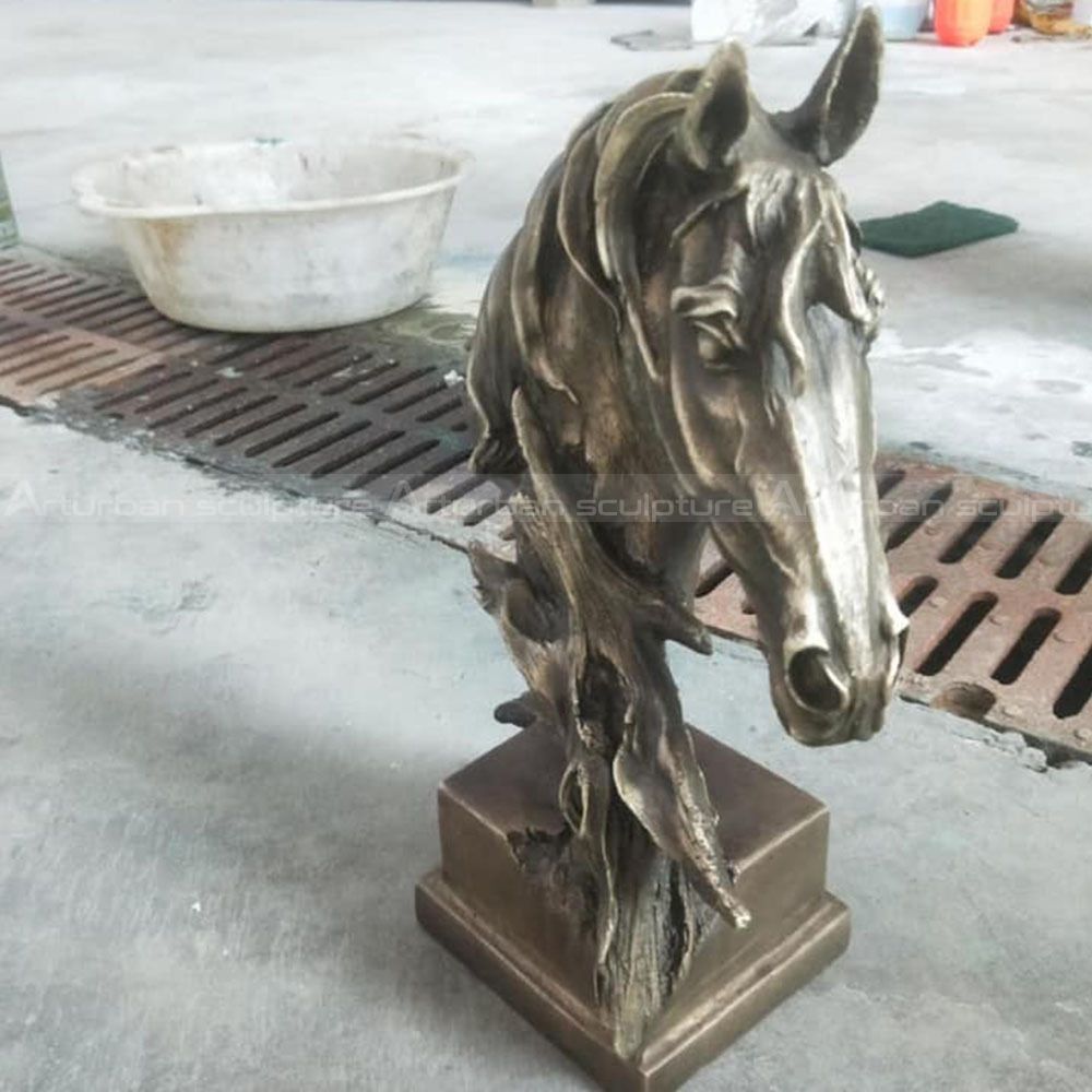 horse bust sculpture for sale