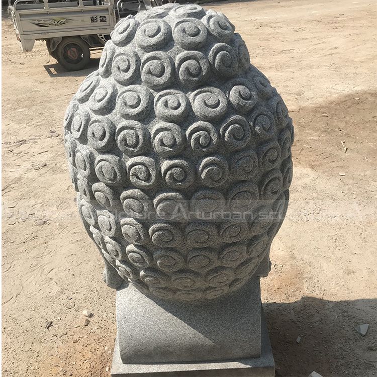 stone buddha head