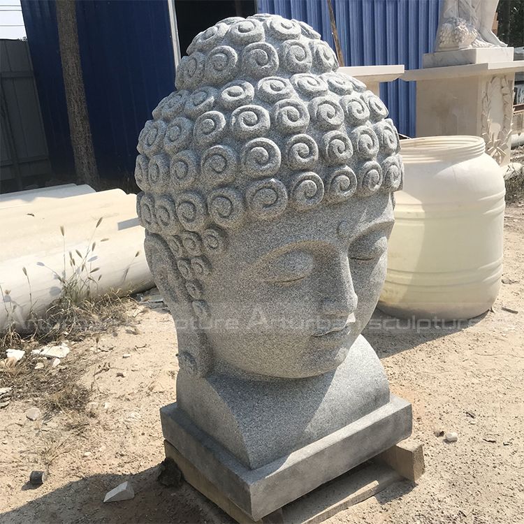 granite buddha head