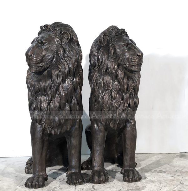 lion entrance statue