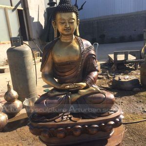 outdoor zen statue
