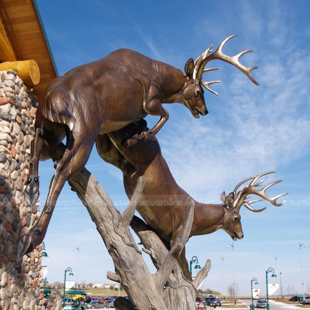 buck deer statue