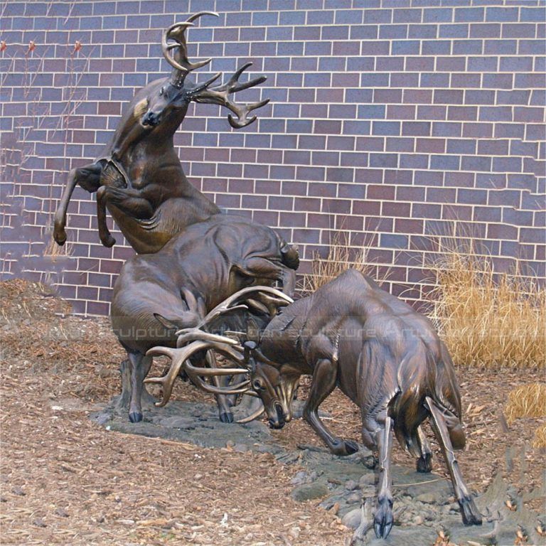 Life Size Whitetail Deer Statues