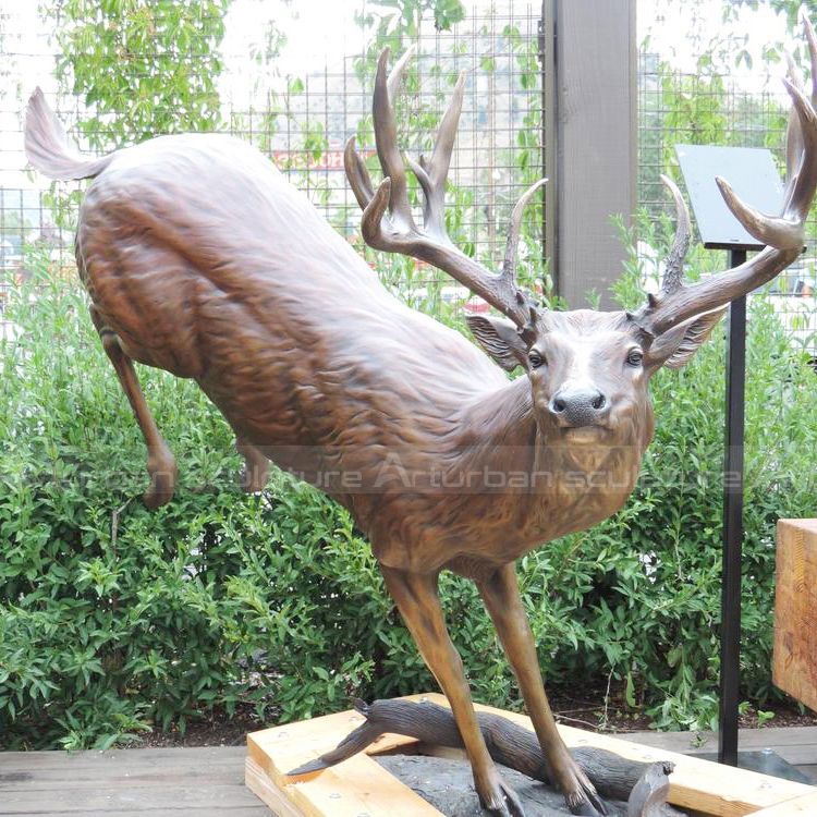 whitetail deer sculpture