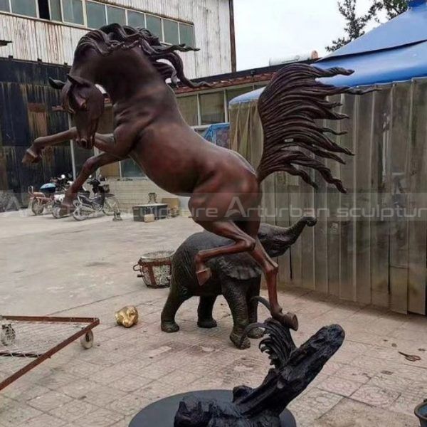 life size arabian horse statue