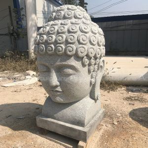 stone buddha head