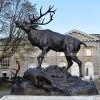 outdoor elk sculpture