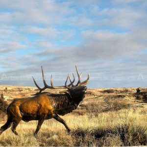 life size deer sculpture