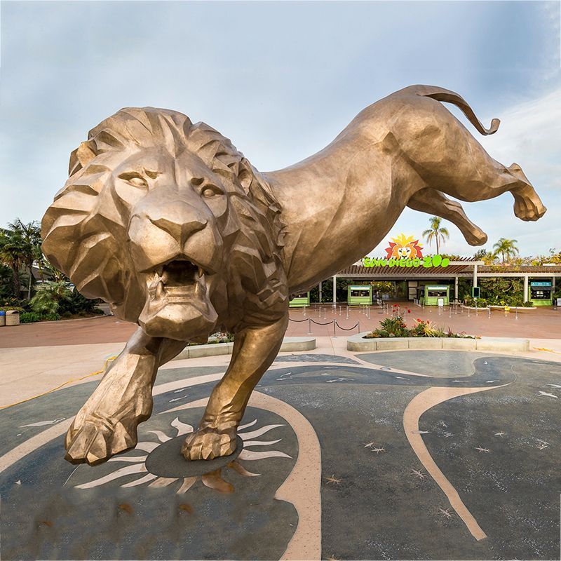 large lion sculpture