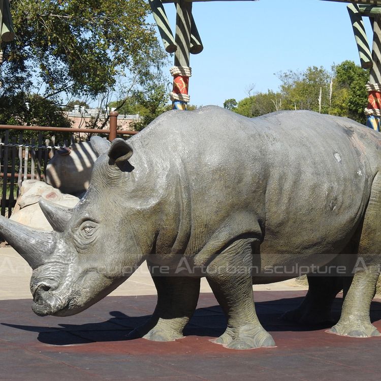 black rhino ornament