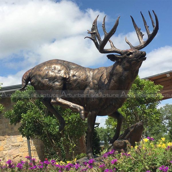 life size deer statue