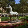 bronze horse statue